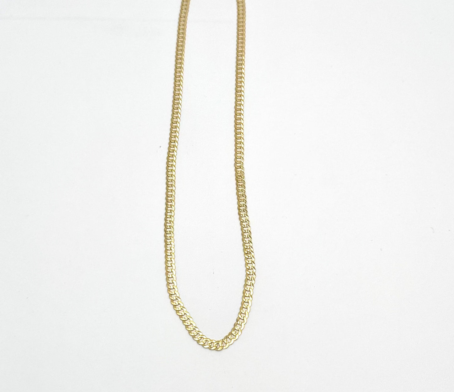 Plain Italian Cuban Chain - 20 Inches