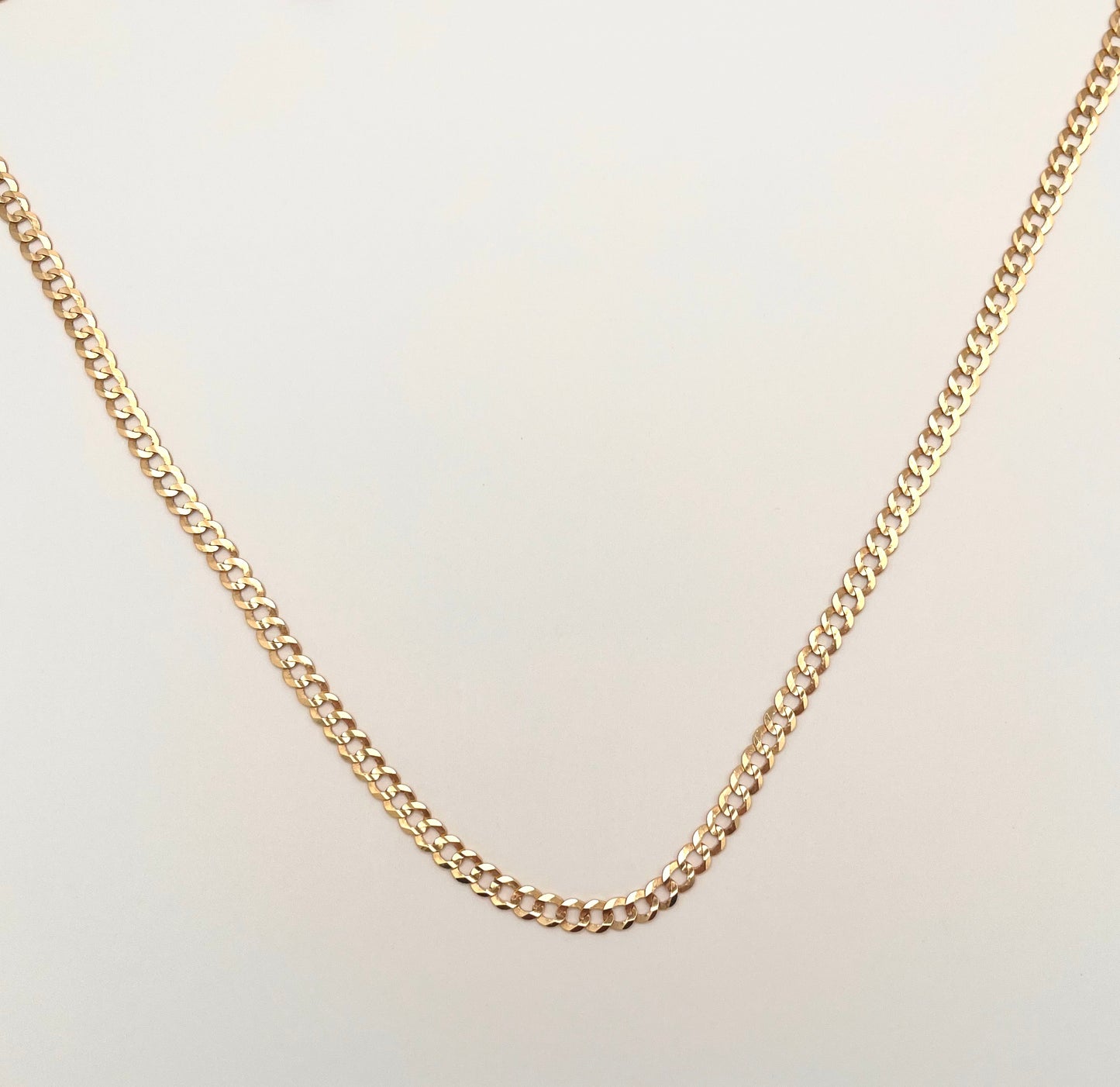 Plain Italian Cuban Chain - 24 Inches